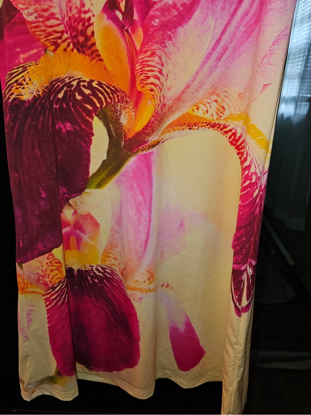 White Fox Boutique Yellow Maxi Dress with Pink Floral Print - Picture 7 of 8